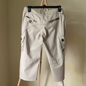 Stylish Cream Cropped Pants